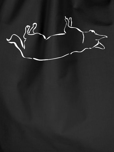 German Shepherd Middle Finger