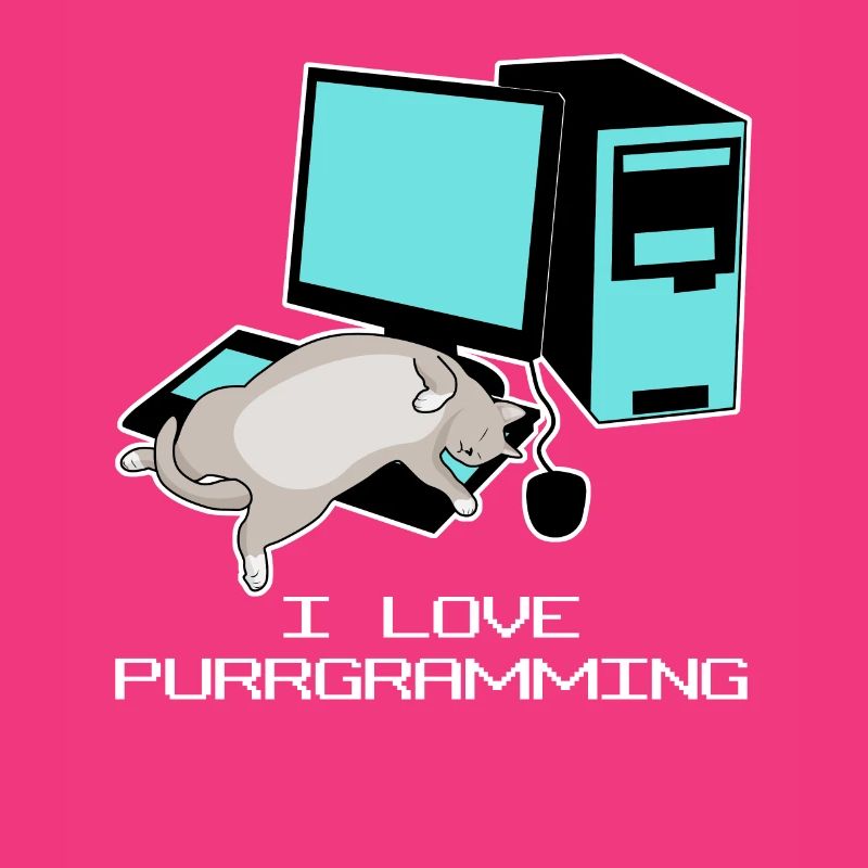 Programmeur Admin Computer Cat