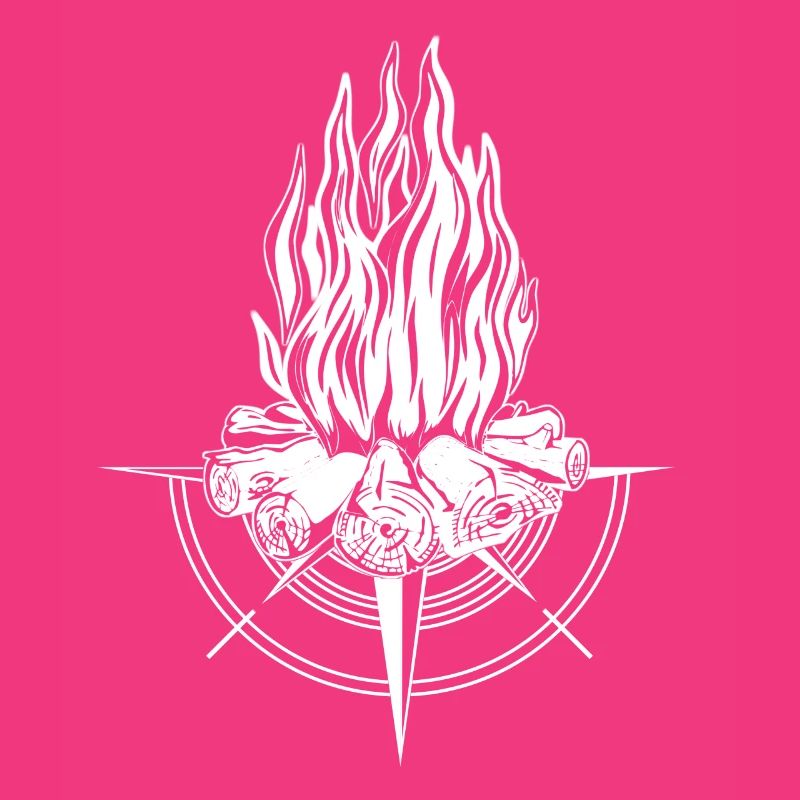 Campfire Compass Fire Fire Pit