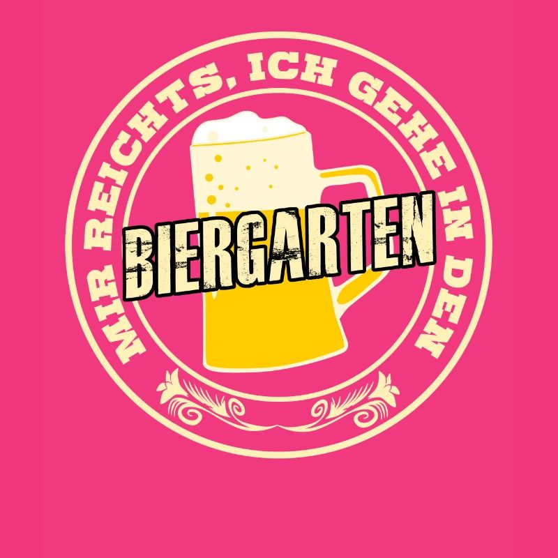 Biergarten Bierglas Bier Biertrinker