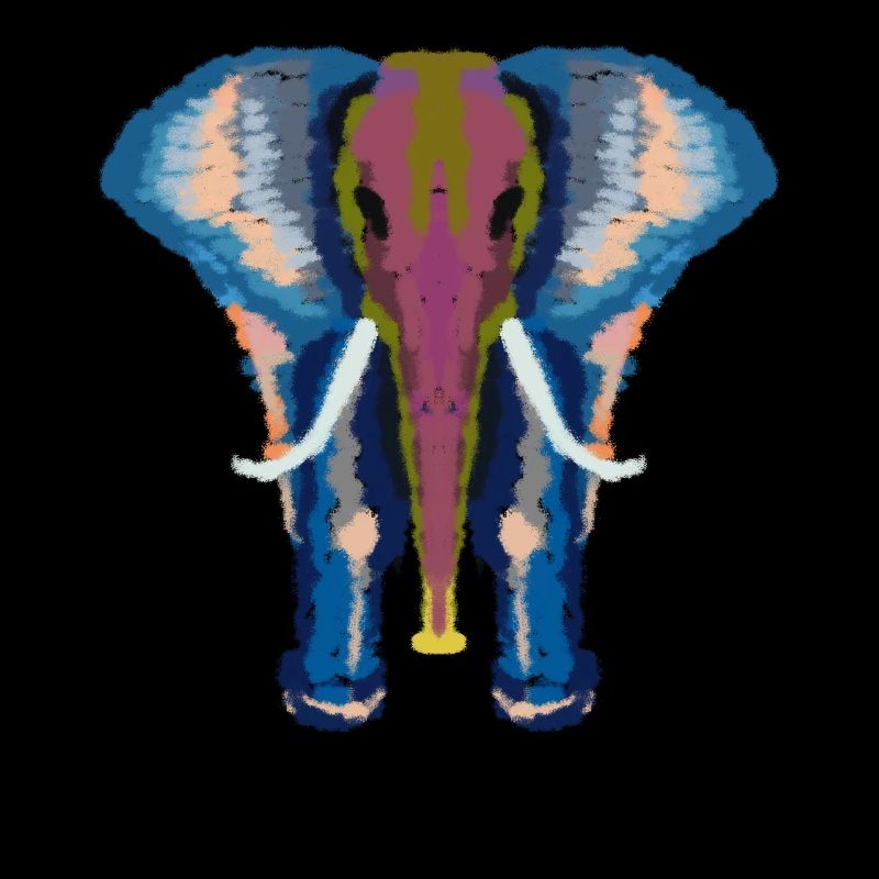 bunter Elefant