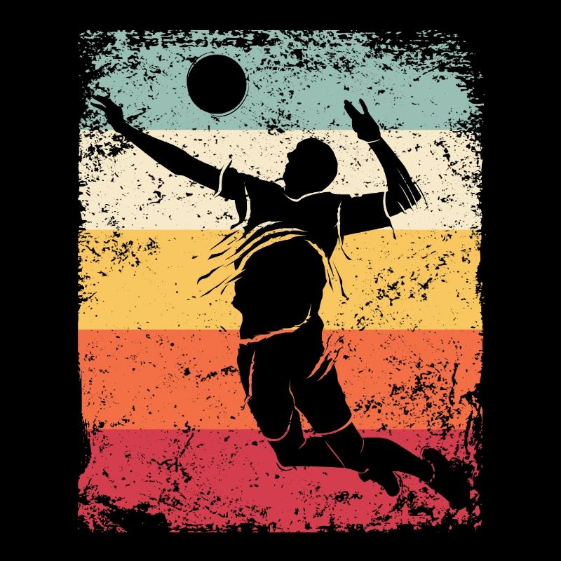 Volleyball Player Retro Beach Volleyball