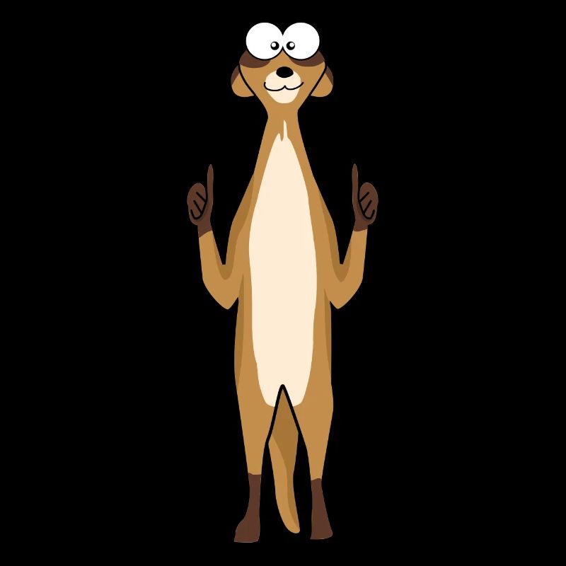 Meerkat thumbs up