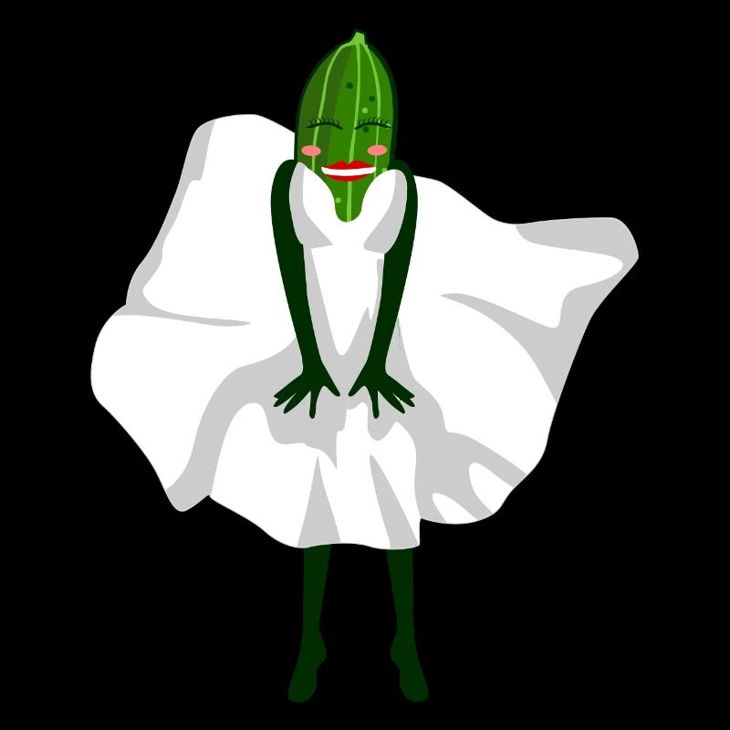 Concombre avec robe concombres