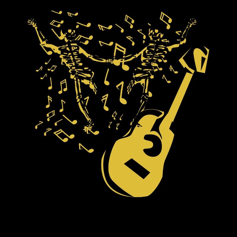 Skeletons Dancing Guitar