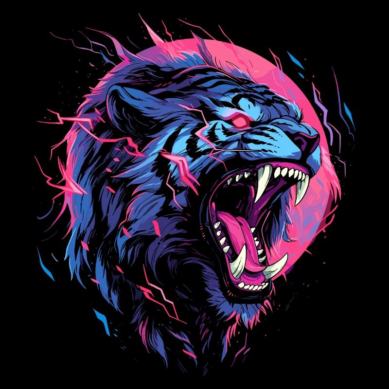 Synthwave Tiger