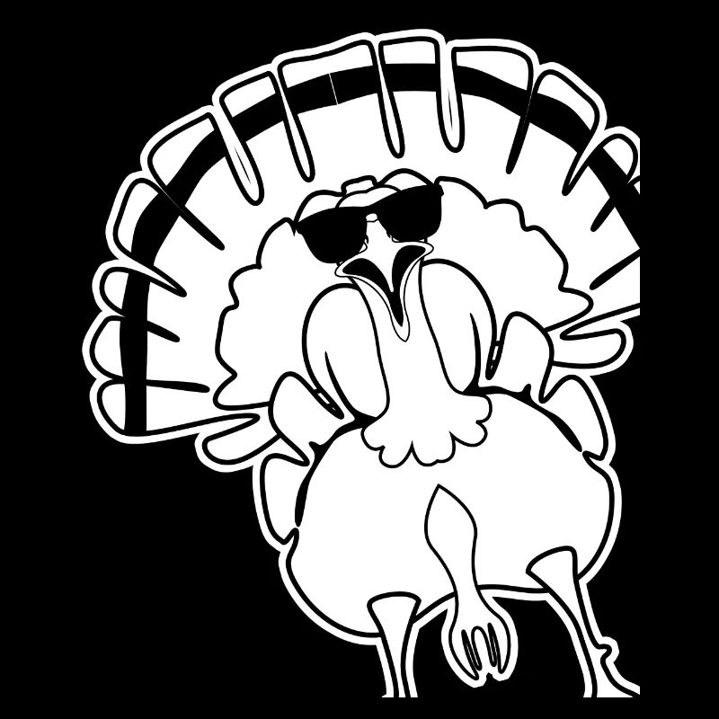 Turkey with Sunglasses Turkeys