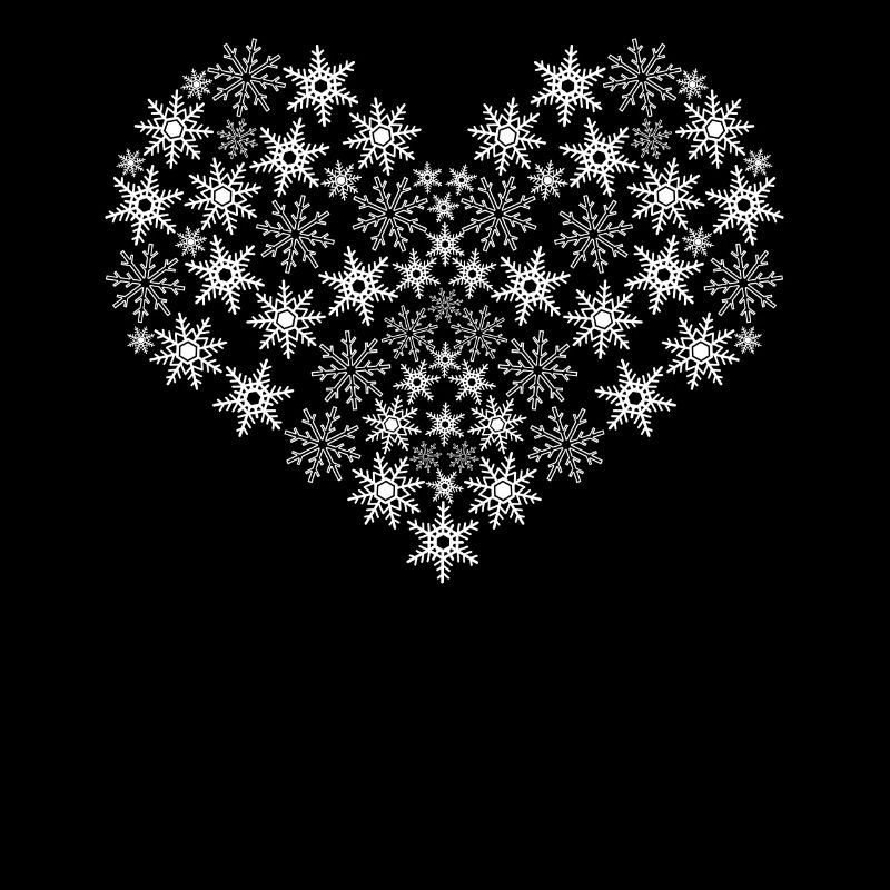 Snow Heart Snowflake Snowflakes