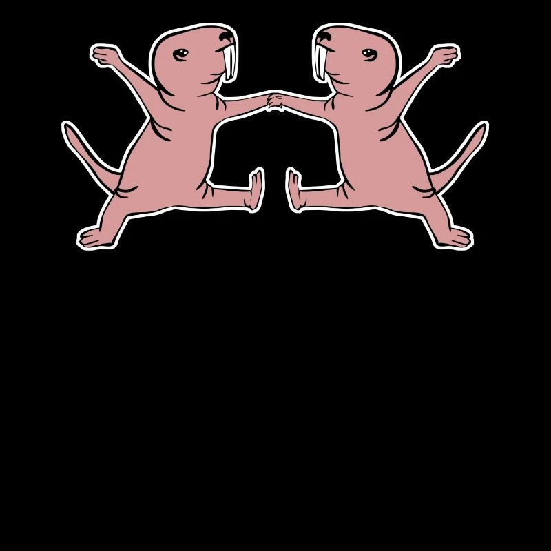 Rats taupes nus dansant Boogie Woogie
