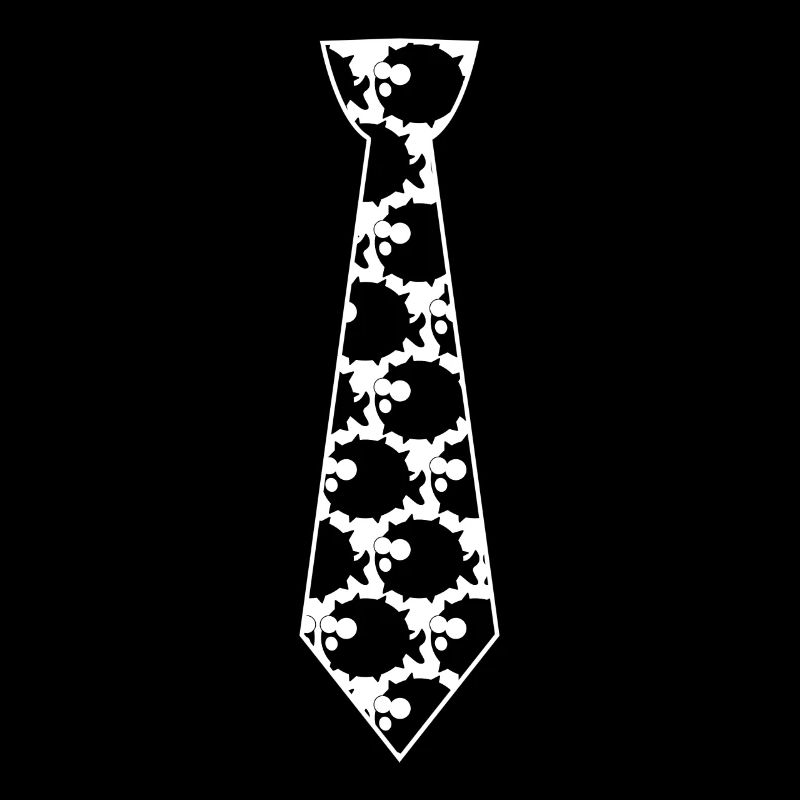 Puffer Fish Tie with Pufferfish
