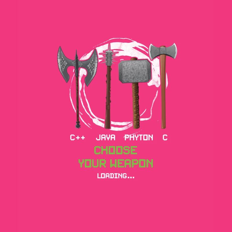 Funny Coder Programmer Entwickler Geeks Waffe