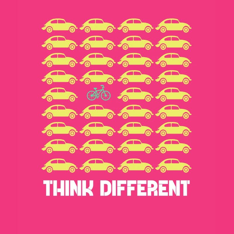 Think Different Bicycle Driving Cyclist Gift