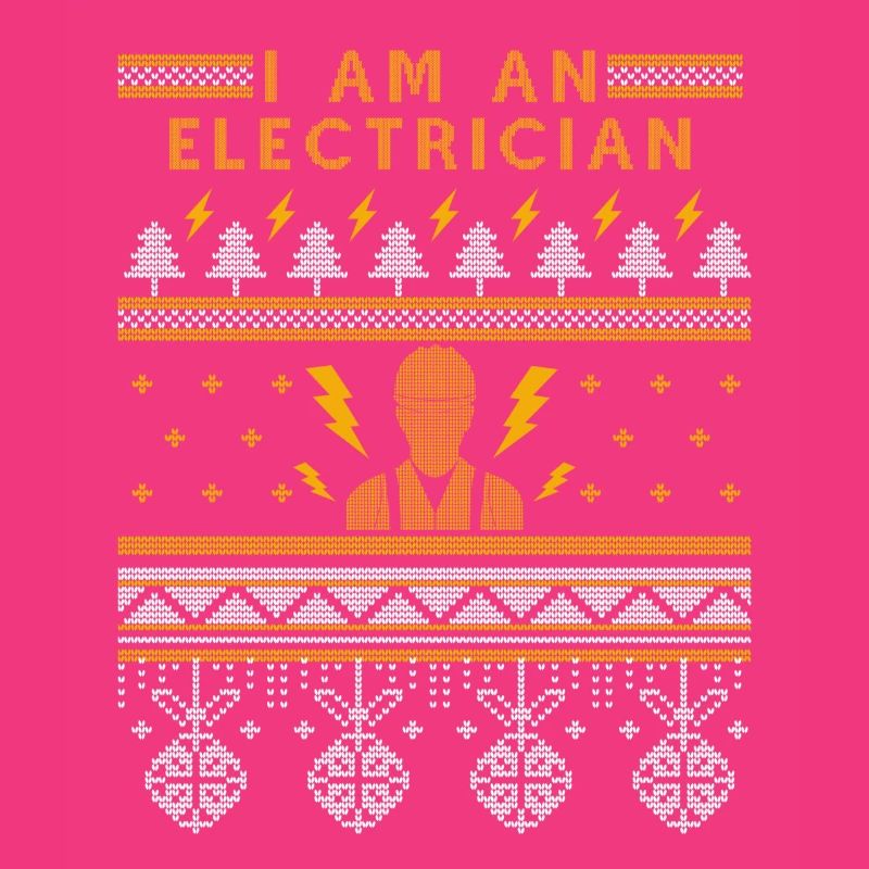 Cadeau de pull de Noël moche d'électricien