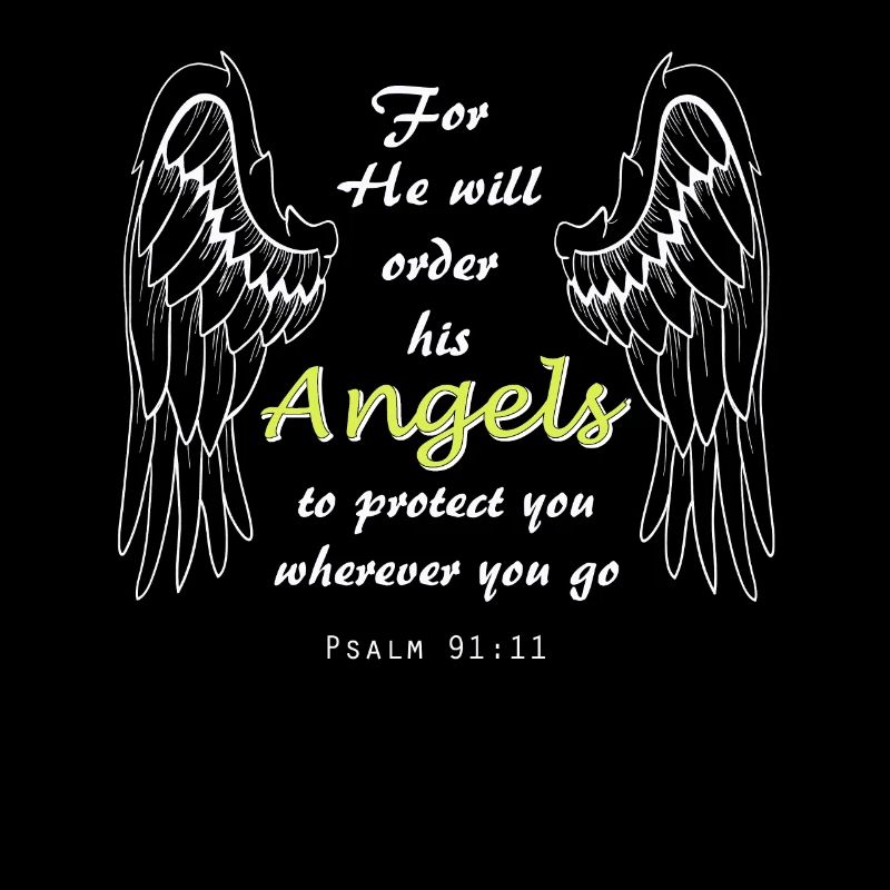 Bibelvers Psalm 91:11, Jesus, Gott, Engel Geschenk