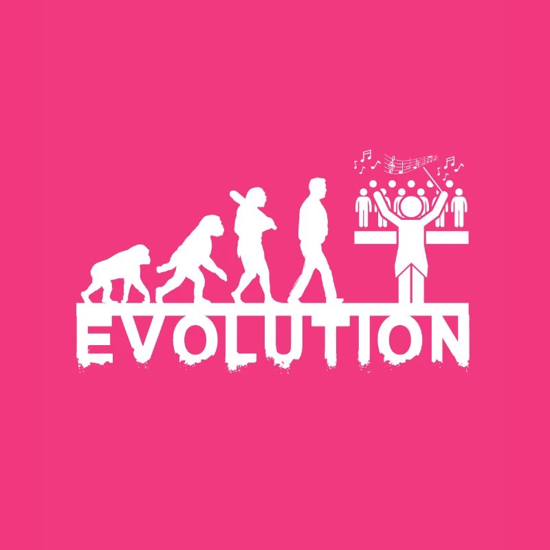 Chorleiter Evolution Chor Chormusik Geschenk