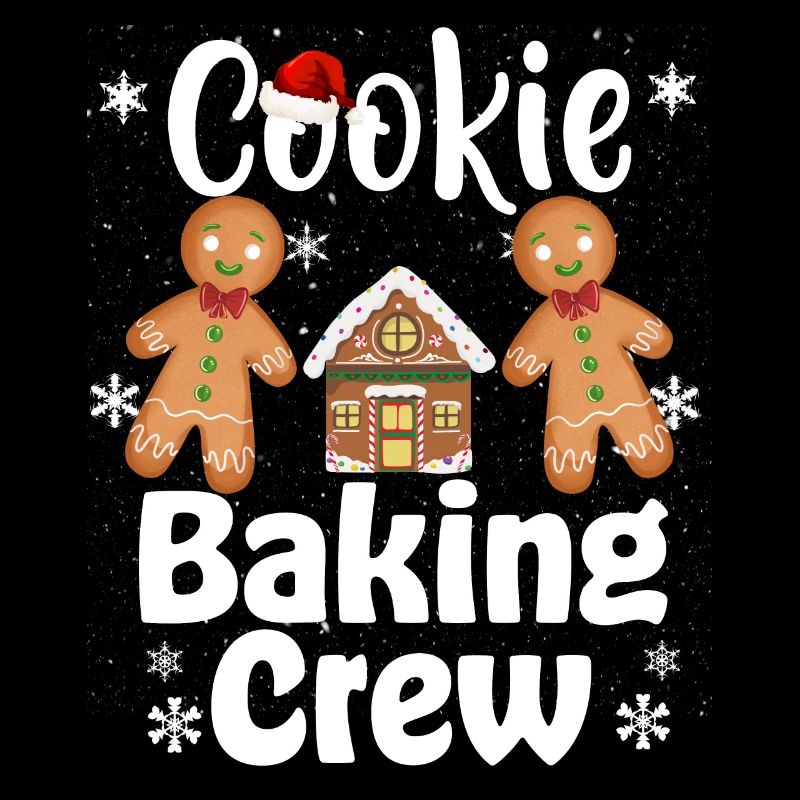 Équipe de cuisson de biscuits de Noël