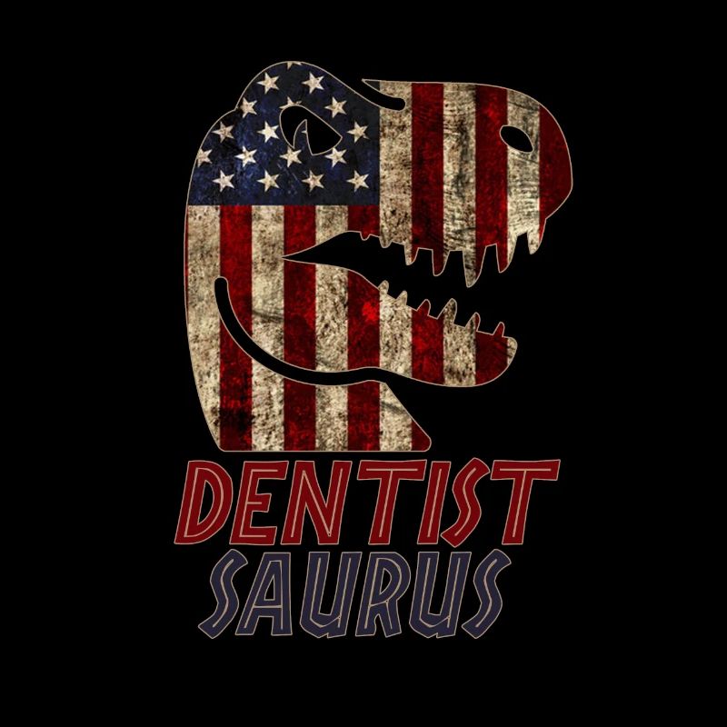 Patriotic Dentist Dinosaur