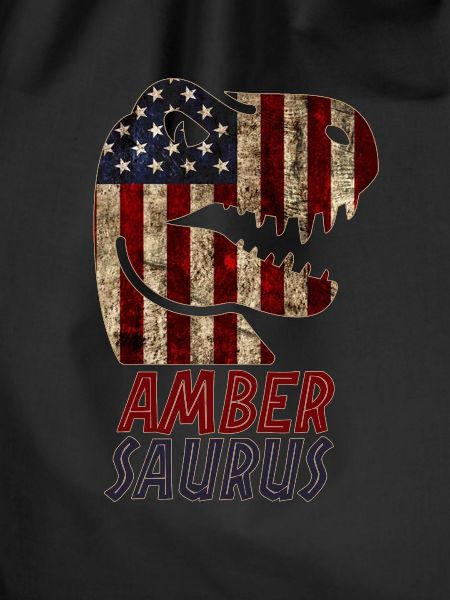 Patriotic Amber Dinosaur Ambersaurus