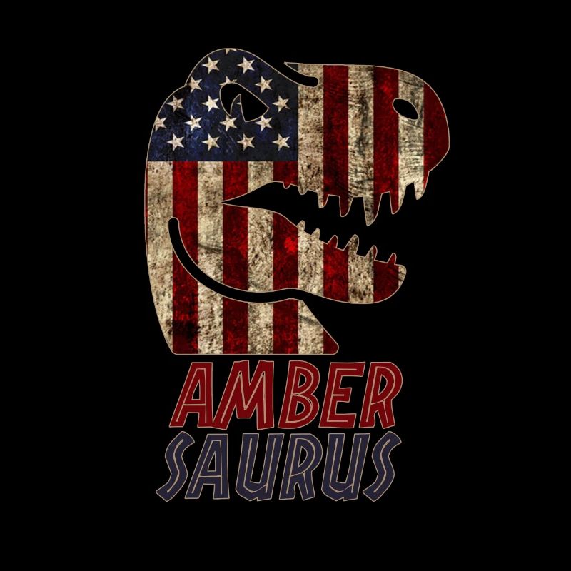 Patriotic Amber Dinosaur Ambersaurus