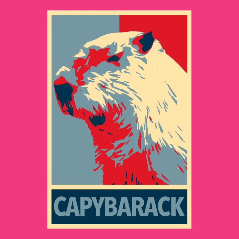 Capybarack - Capybara Hope Style d’affiche