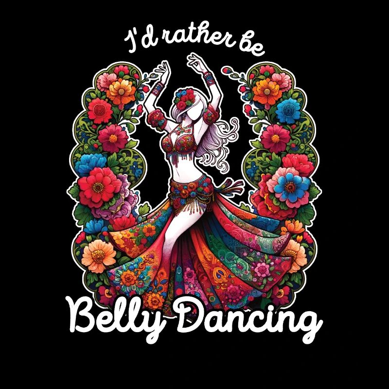 Danse du ventre florale disant danse orientale
