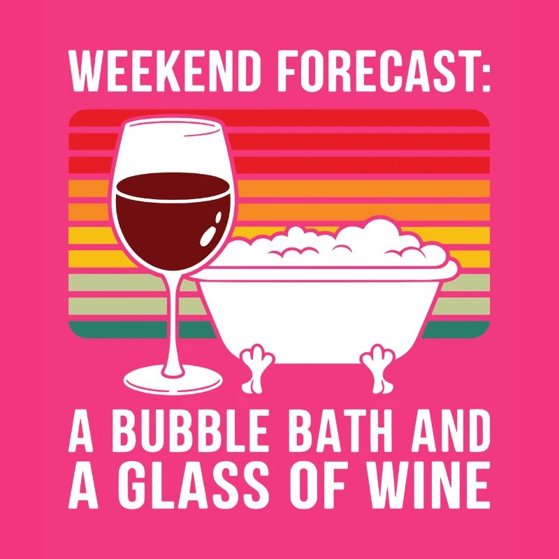 Wochenendvorhersage: Ein Schaumbad und ein Glas Wein