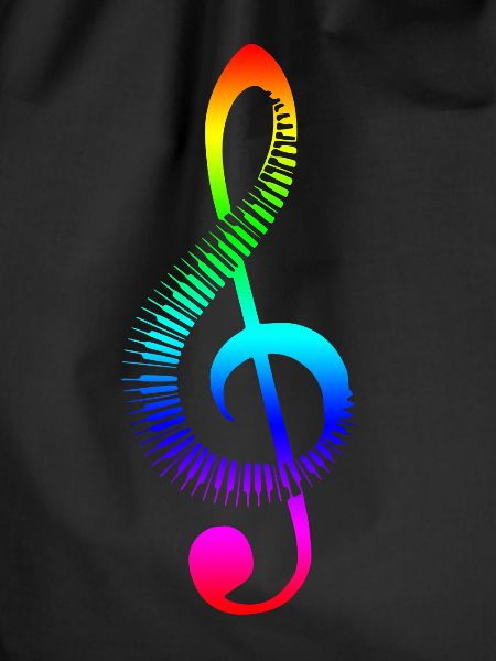Notenschlüssel Regenbogen
