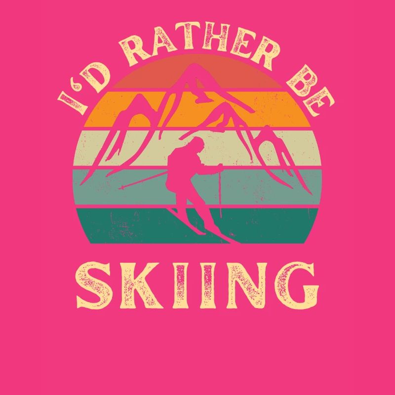 I'd rather be skiing. Skiing on a ski holiday.