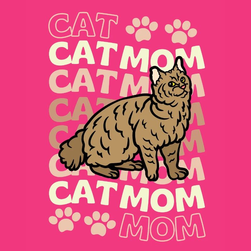 Süße Pixie Bob Katze Mama