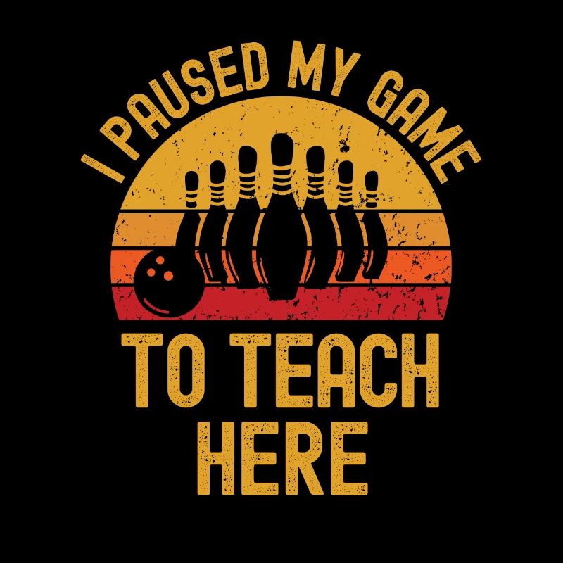 Bowling et professeur rétro vintage
