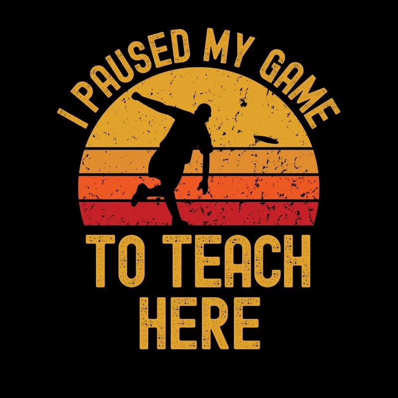 Frisbee und Lehrer retro vintage