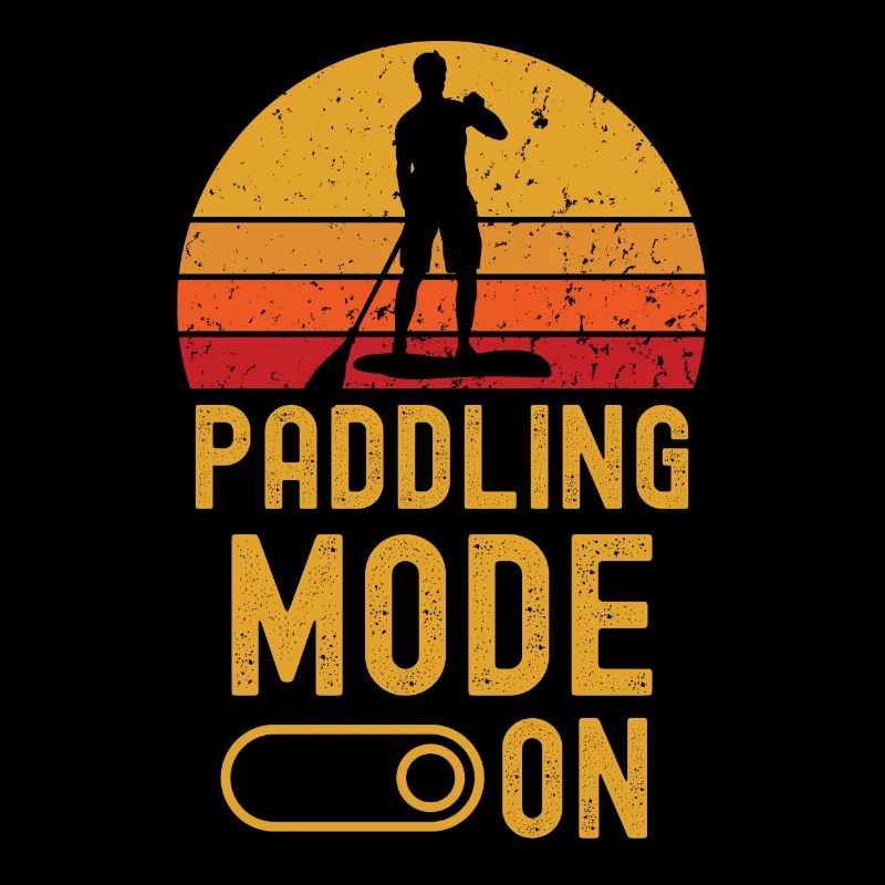 Paddleboard Mode sur rétro vintage