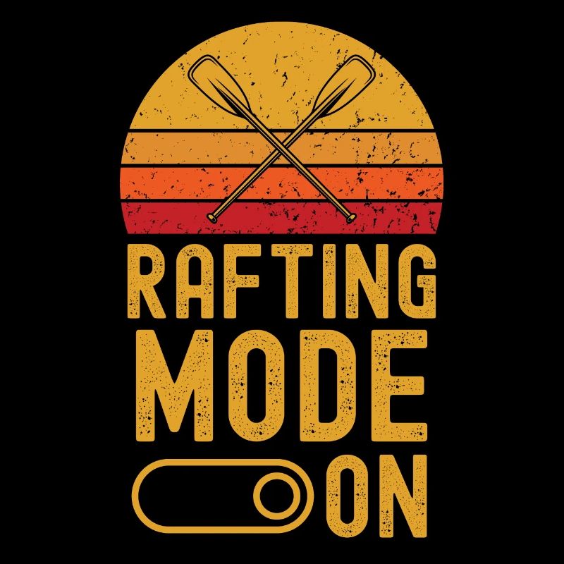 Rafting Mode on retro vintage
