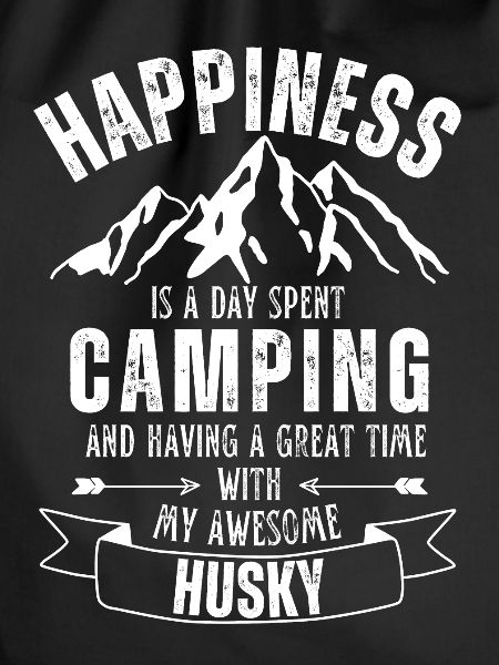 Camping and Husky