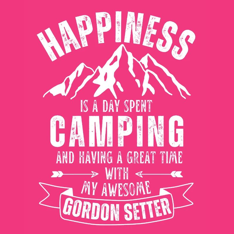 Camping et Gordon-Setter