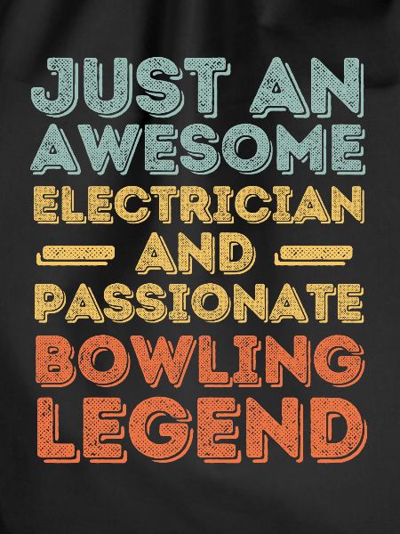 Electrician Bowling retro