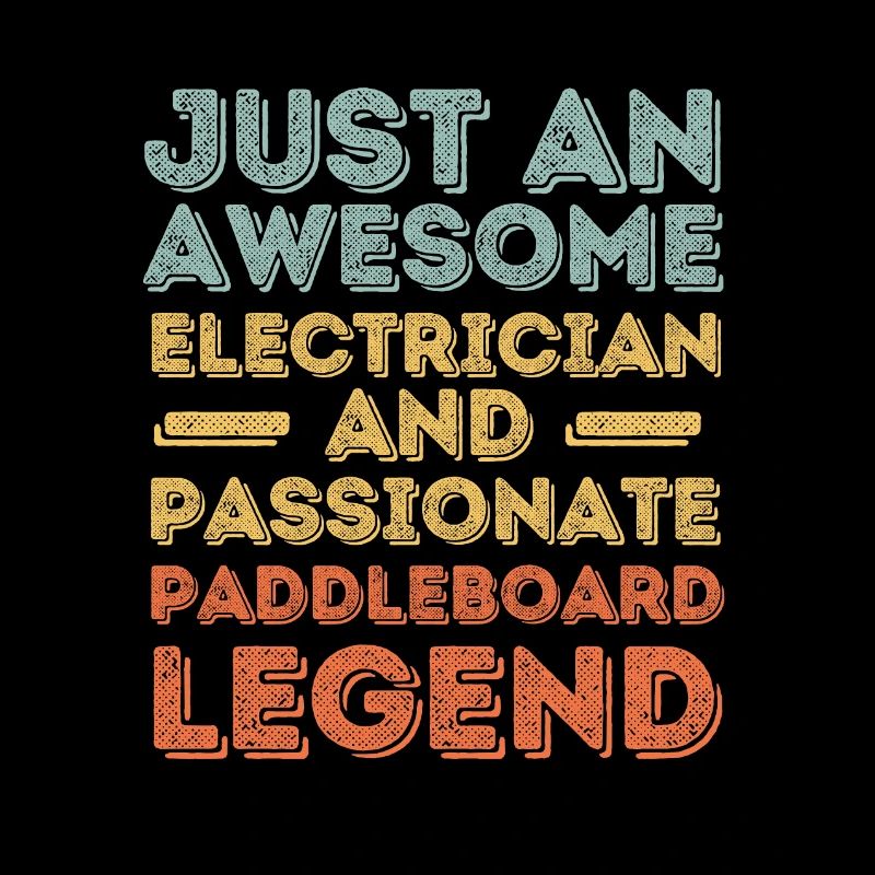 Electrician Paddleboard retro