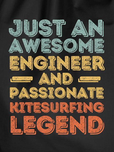 Engineer kitesurfing retro