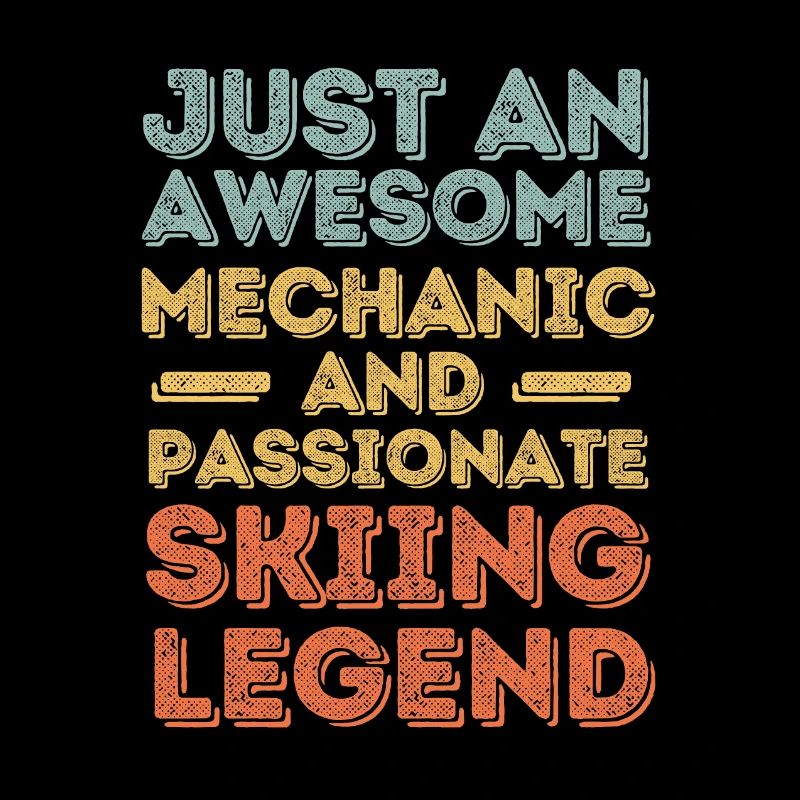 Mechanic skiing retro