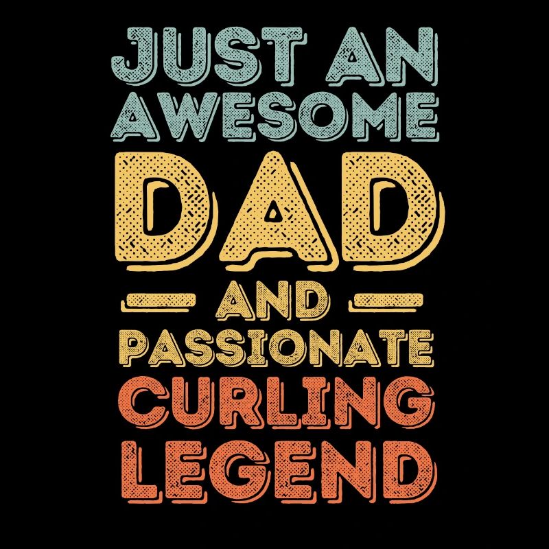 Papa curling rétro