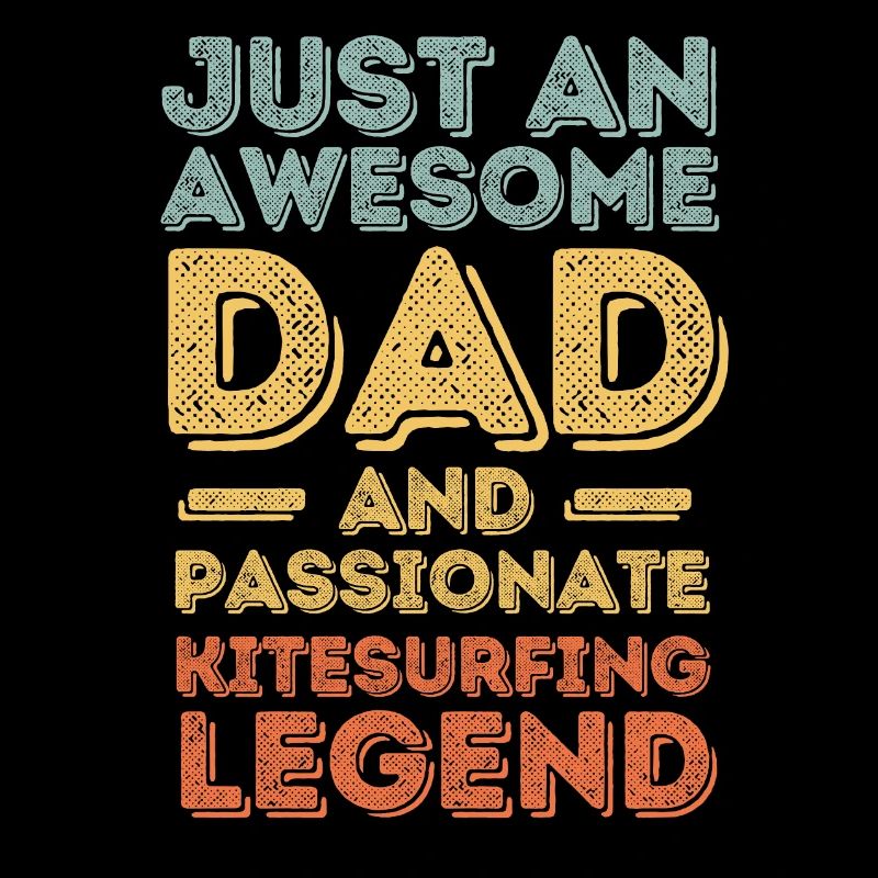 Dad kitesurfing retro