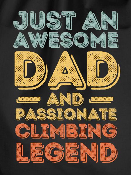 Papa climbing retro