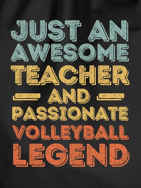 Teacher Volleyball retro