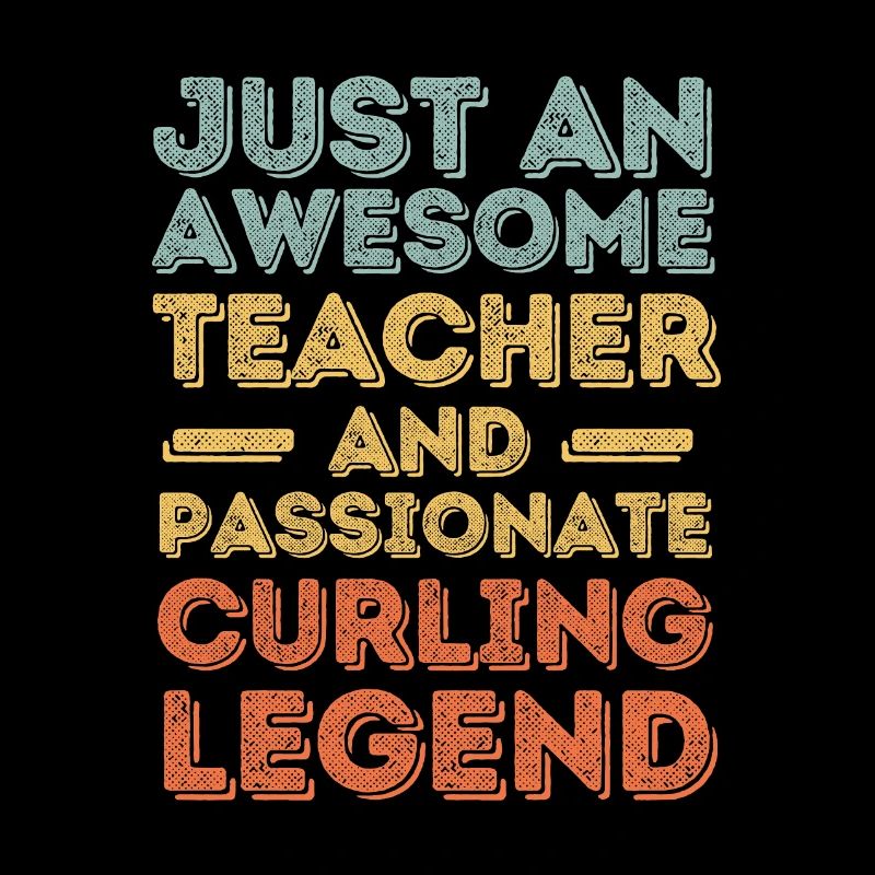 Teacher Curling retro