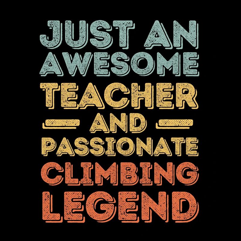 Lehrer Klettern retro