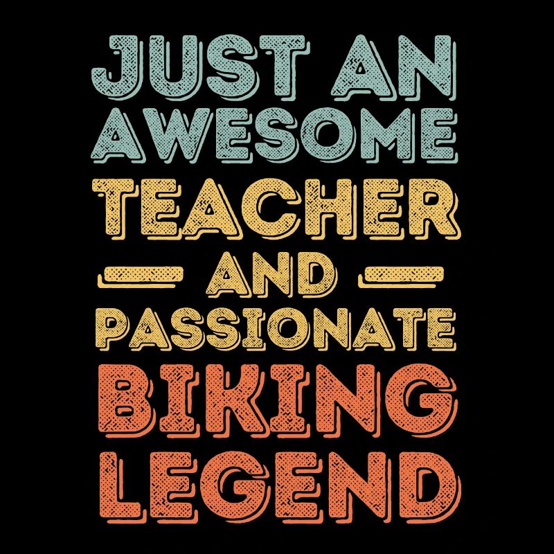 Teacher cycling retro