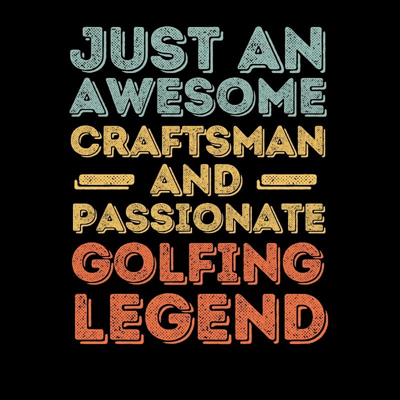 Handwerker Golfen retro