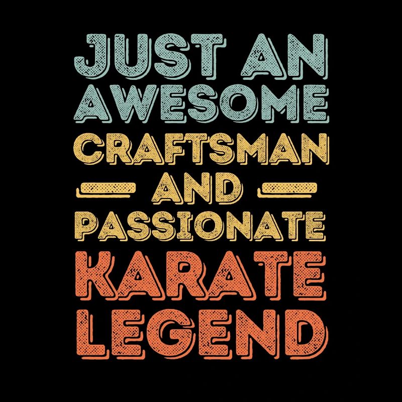 Handwerker Karate retro