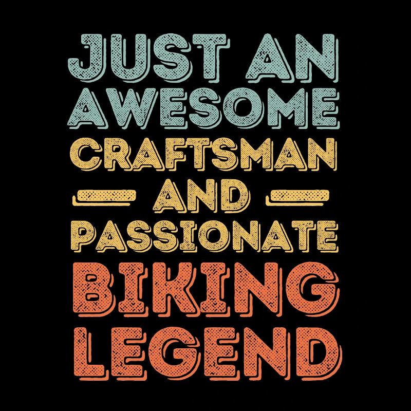 Handwerker Radfahren retro