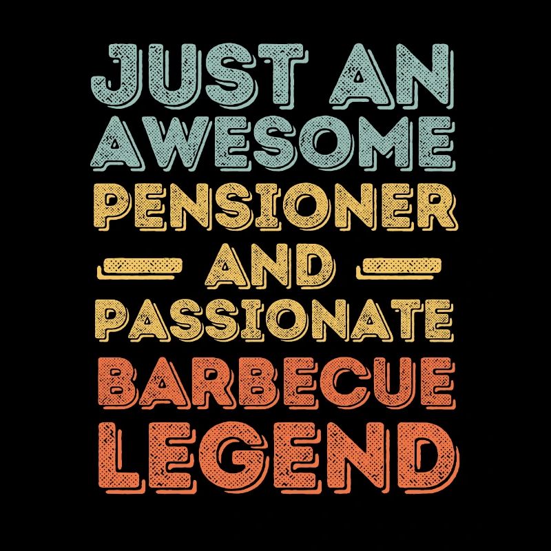 Pensioners BBQ grill retro